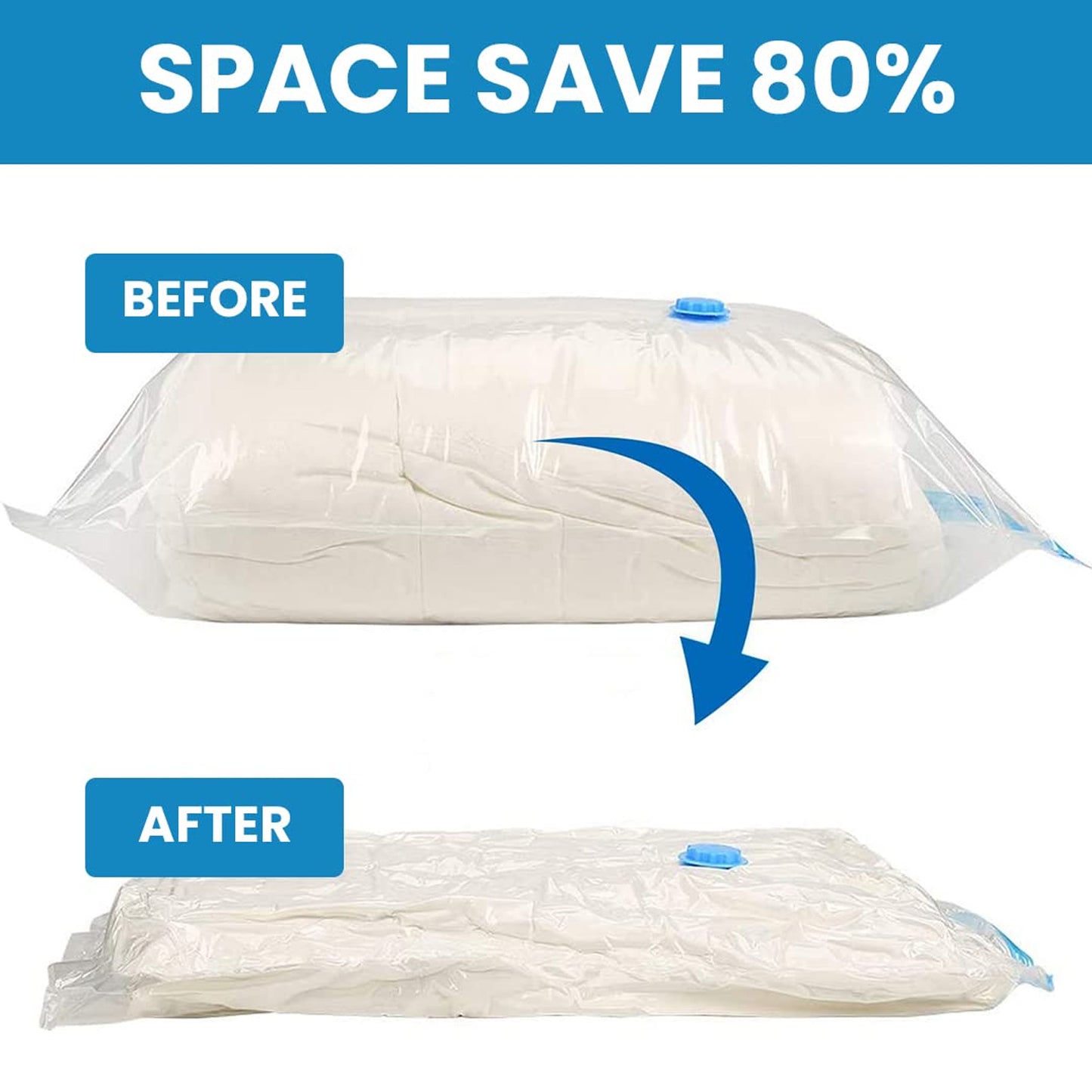 Vacum Storage Bags with Hand Pump (Pack of 5)