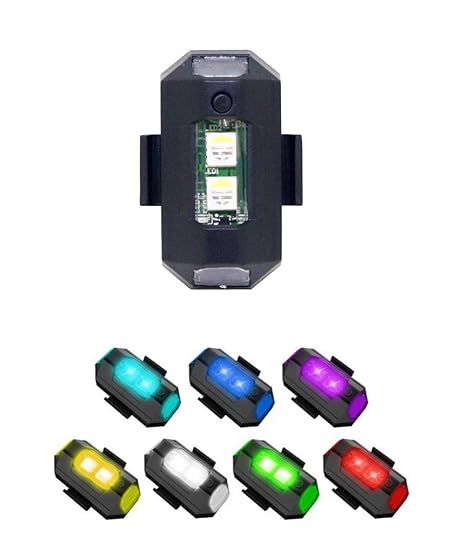 USB Rechargeable Mini LED Strobe Lights Multi-Colors