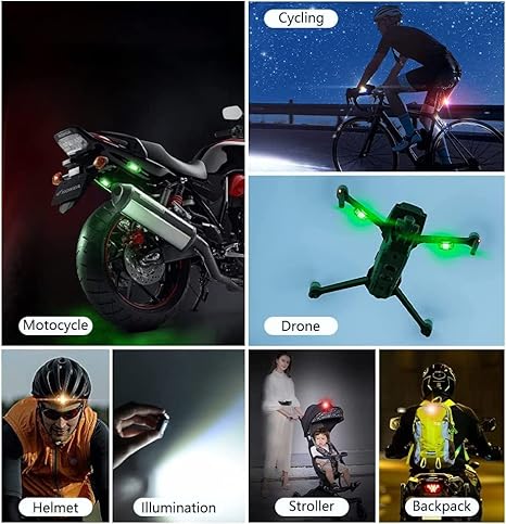 USB Rechargeable Mini LED Strobe Lights Multi-Colors