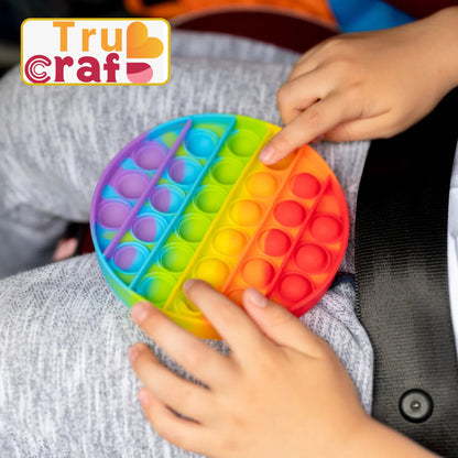 TruCraft  Round Pop it Toy For Stress Reliever Toy 1 pc