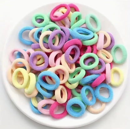 Seamless Cotton Toddler Hair Ties for Girls and Kids
