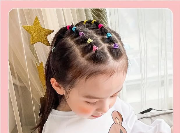 Seamless Cotton Toddler Hair Ties for Girls and Kids