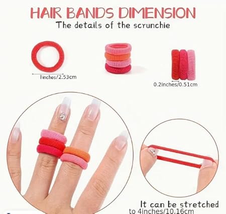 Seamless Cotton Toddler Hair Ties for Girls and Kids