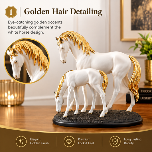 Premium Imported Horse & Baby Showpiece 🐎