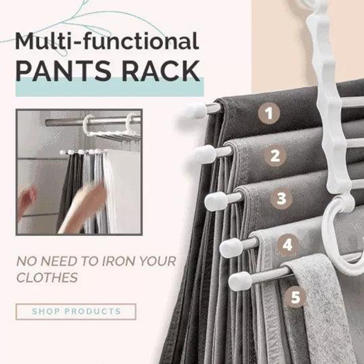 TruVeli Multi-Functional Pants Hanger