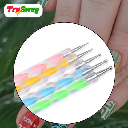 TruSwag Nail Art Point Pen and Set Used by Womens and Ladies for Their Fashion Purposes.