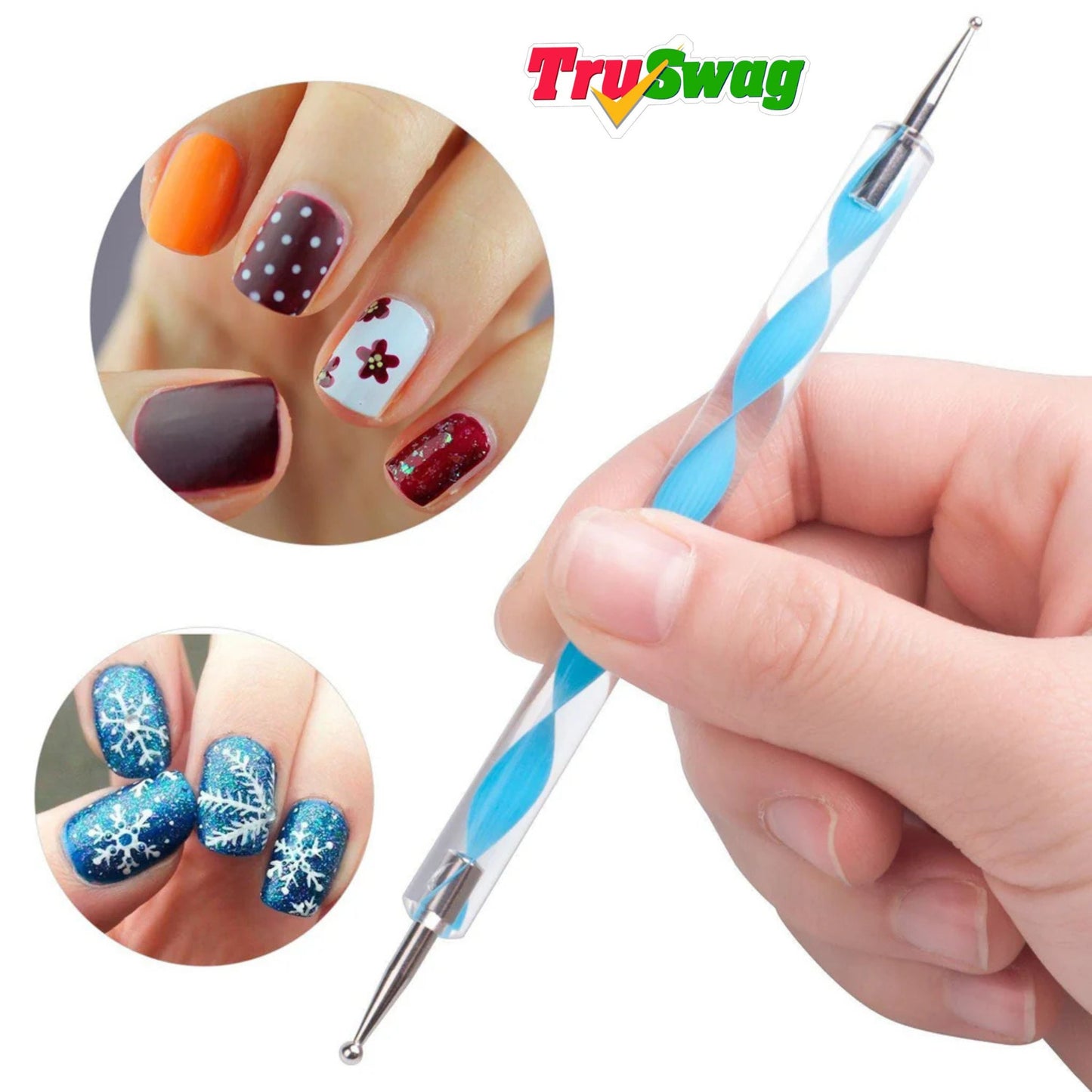 TruSwag Nail Art Point Pen and Set Used by Womens and Ladies for Their Fashion Purposes.