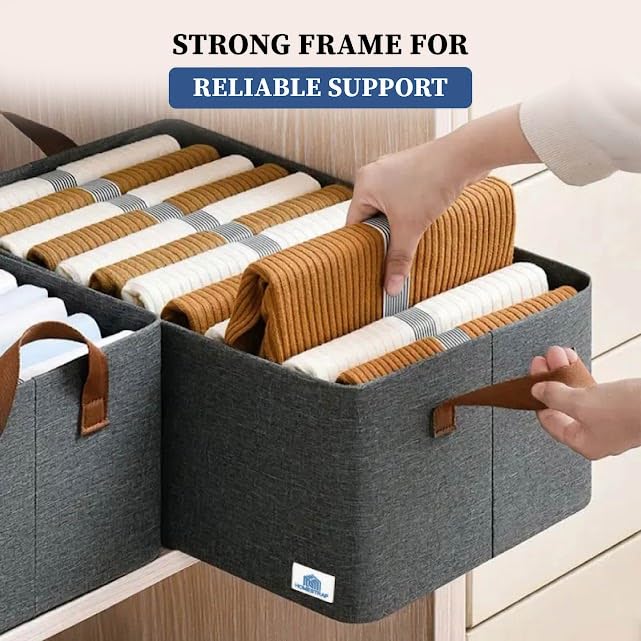 Foldable Storage Basket with Handles