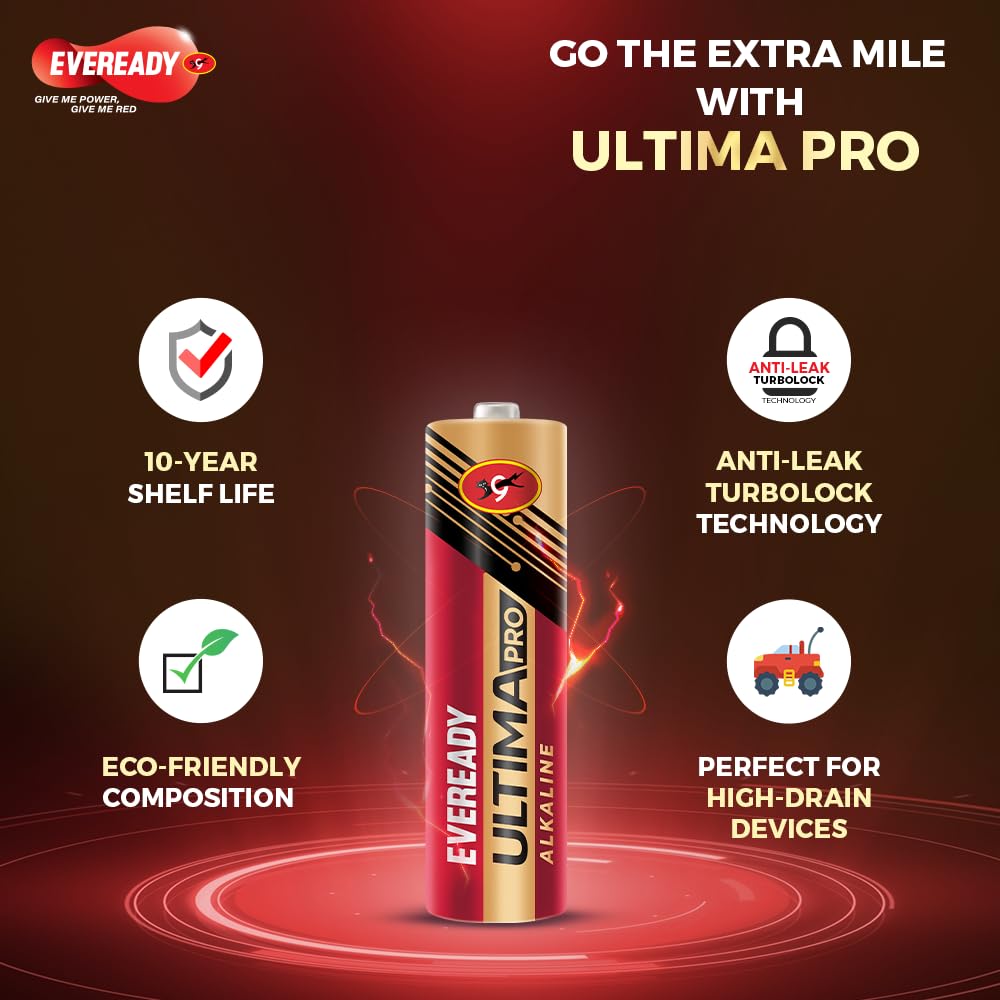 Eveready Ultima AA Battery 400% Long Lasting