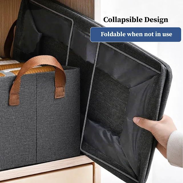Foldable Storage Basket with Handles