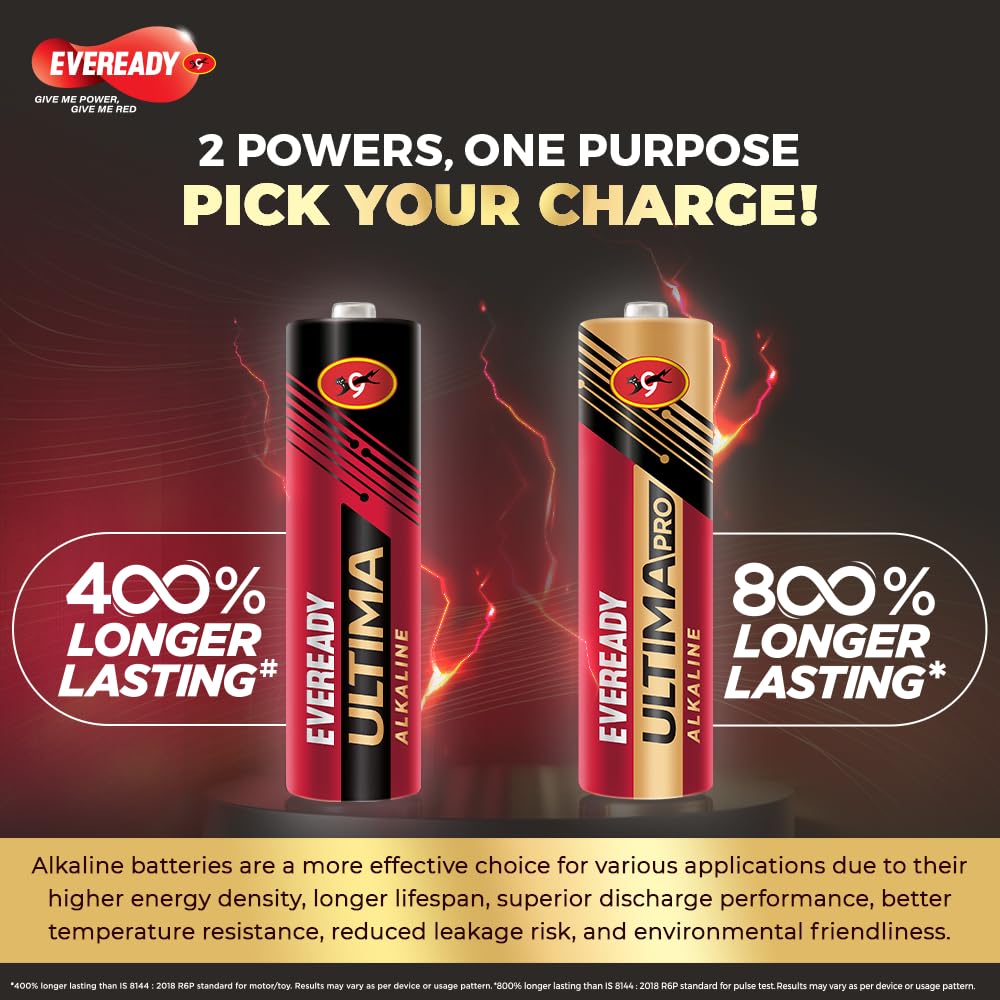 Eveready Ultima AA Battery 400% Long Lasting
