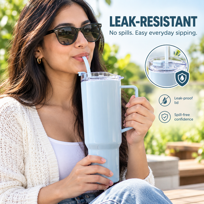 Travel Tumbler – Large 1800ml Capacity with Leak-Resistant Lid 🥤
