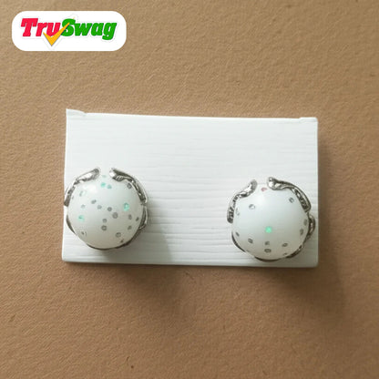 TruSwag White Pearl Stud Earrings – Fashion Jewelry for Women