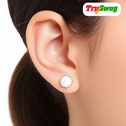 TruSwag White Pearl Stud Earrings – Fashion Jewelry for Women
