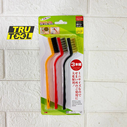 TruTool Mini Wire Brush Set of 3pc