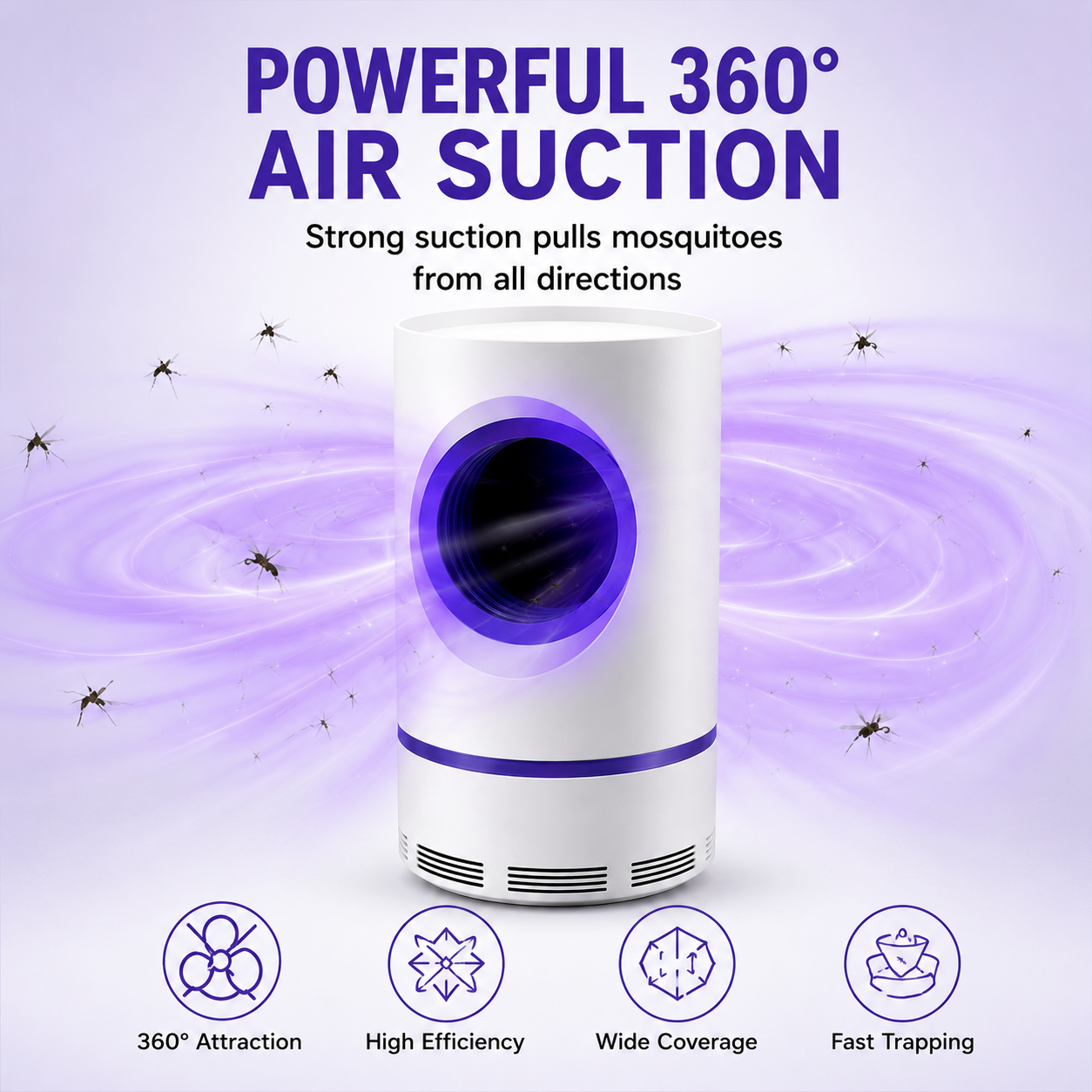 USB Electric Mosquito Killer Lamp with UV Light