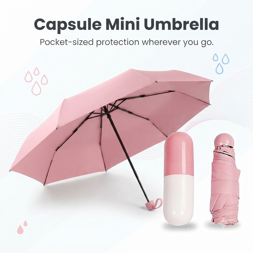 Capsule Mini Travel Umbrella ☔