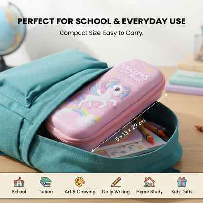 Premium EVA Hardtop Pencil Case with Multi-Design Characters