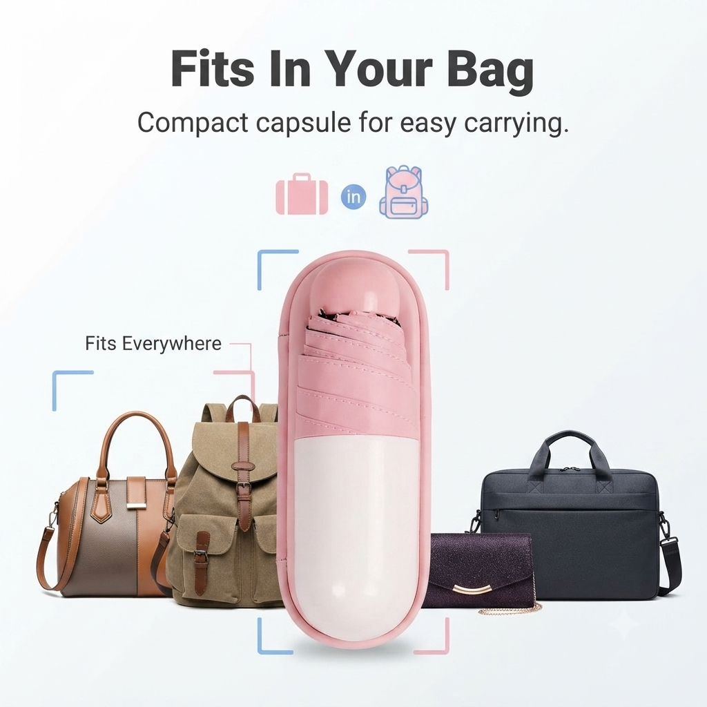 Capsule Mini Travel Umbrella ☔