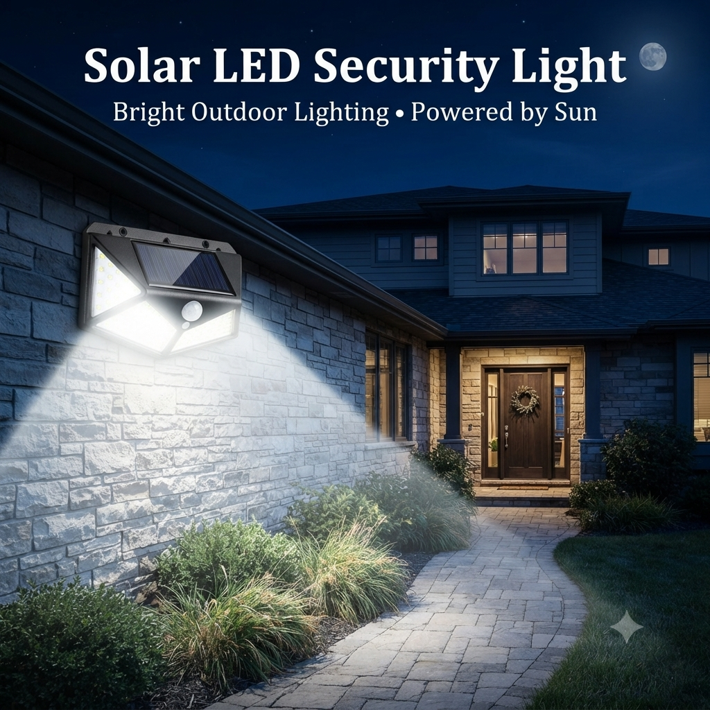 Solar Lights for Garden – LED Security Lamp ☀️