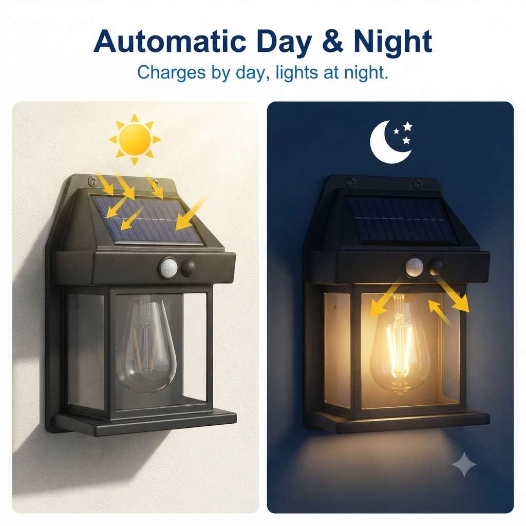 Waterproof Solar LED Wall Light