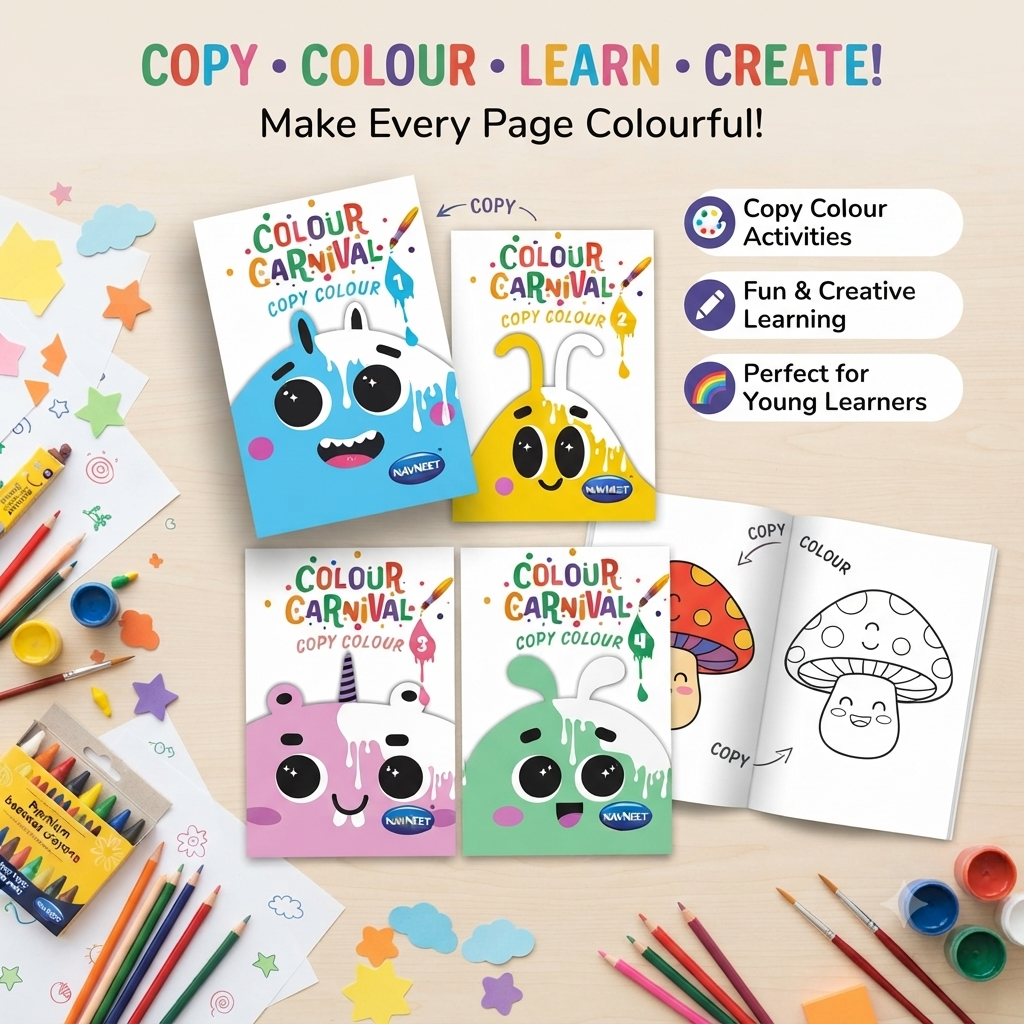 Color Carnival Copy Color Book (1 to 4)