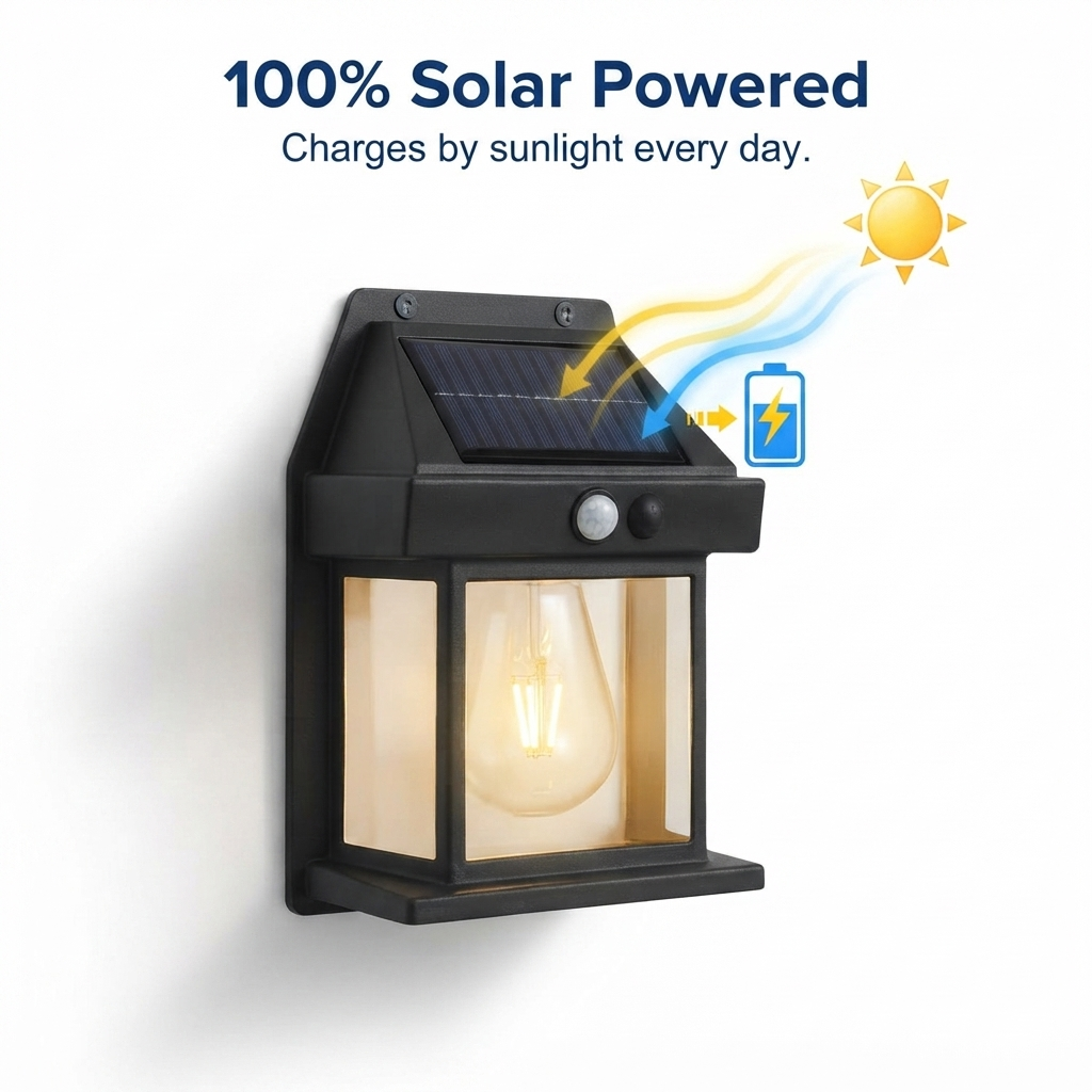 Waterproof Solar LED Wall Light