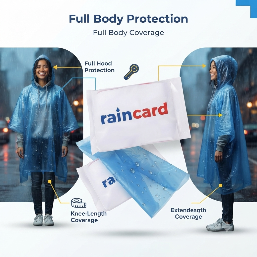 Emergency Waterproof Raincoat Pouch 🌧️