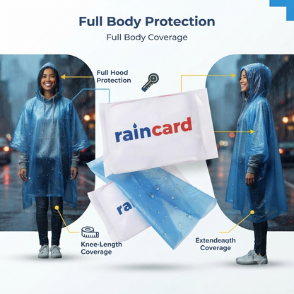 Emergency Waterproof Raincoat Pouch 🌧️