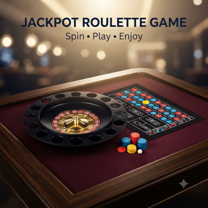 Jackpot Roulette Spinning Casino Board Game