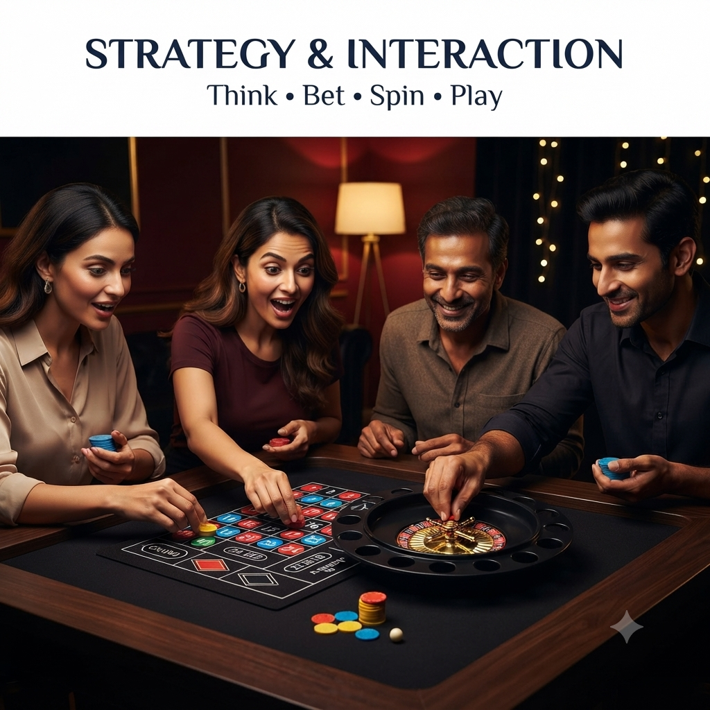 Jackpot Roulette Spinning Casino Board Game