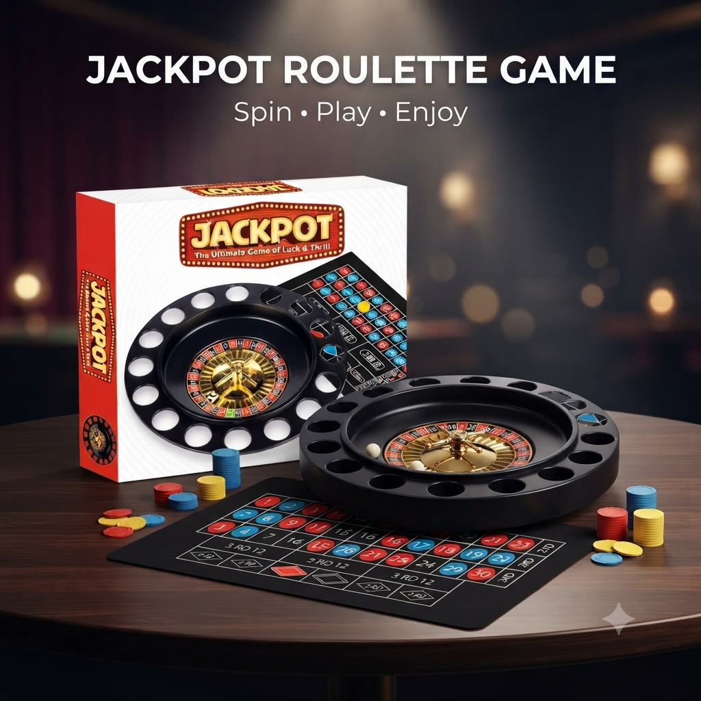 Jackpot Roulette Spinning Casino Board Game