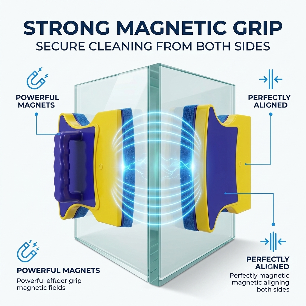 Magnetic Double-Sided Window Cleaner