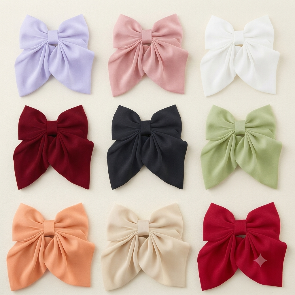 Elegant Hair Bow Clip for Women & Girls 🎀