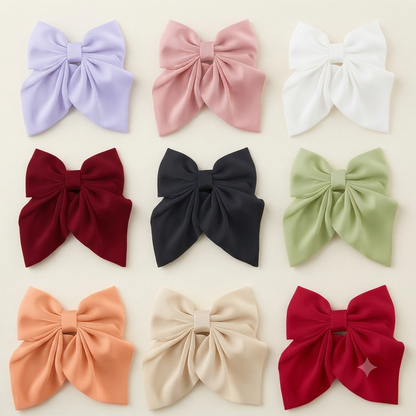 Elegant Hair Bow Clip for Women & Girls 🎀