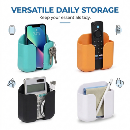 Wall Mount Mobile Phone Holder with Remote & Charging Slot 📱