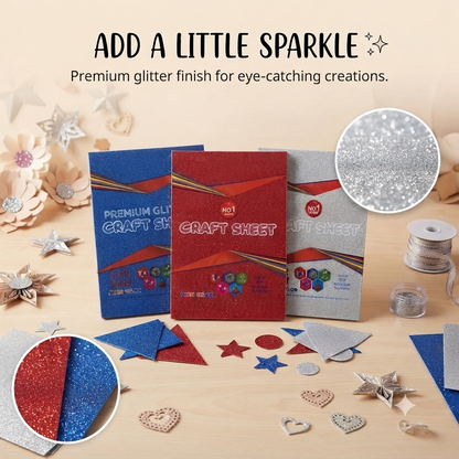Premium Glitter Craft Sheets