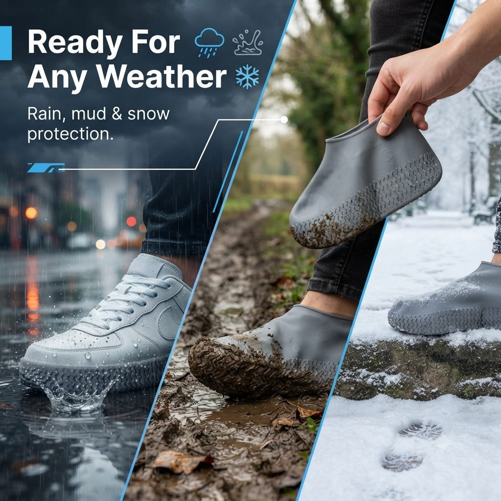 Waterproof Silicone Shoe Covers🦶
