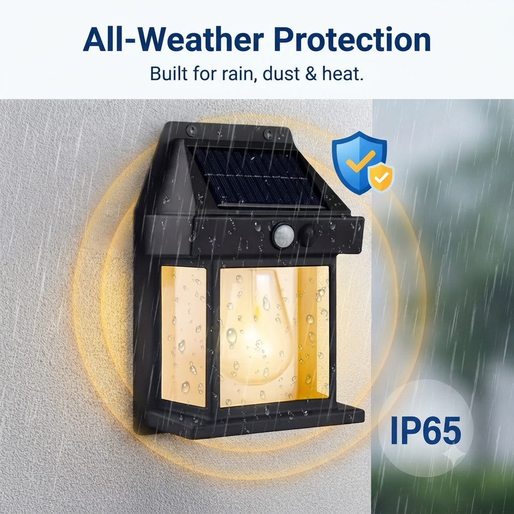 Waterproof Solar LED Wall Light