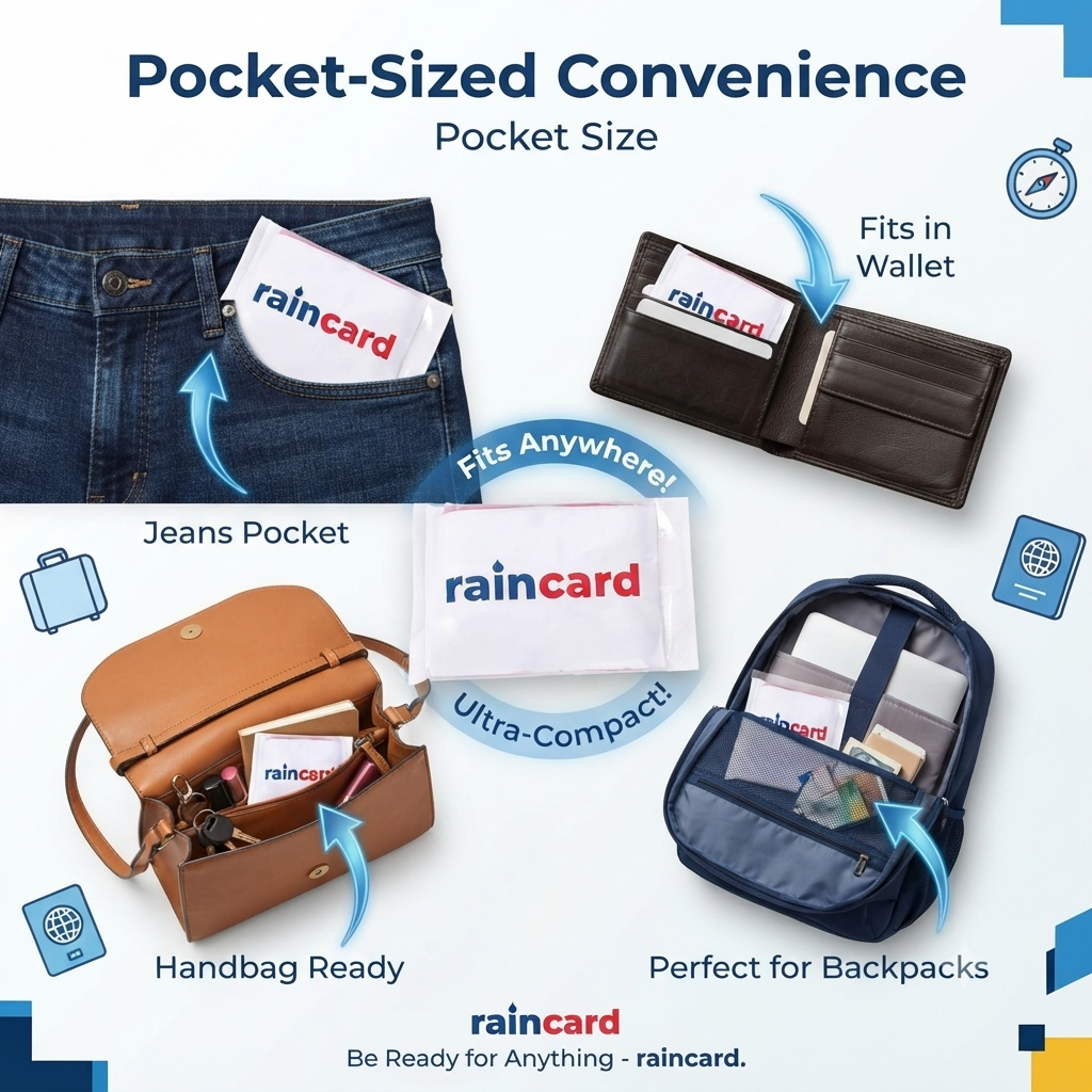 Emergency Waterproof Raincoat Pouch 🌧️