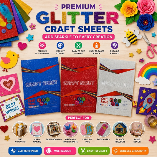 Premium Glitter Craft Sheets