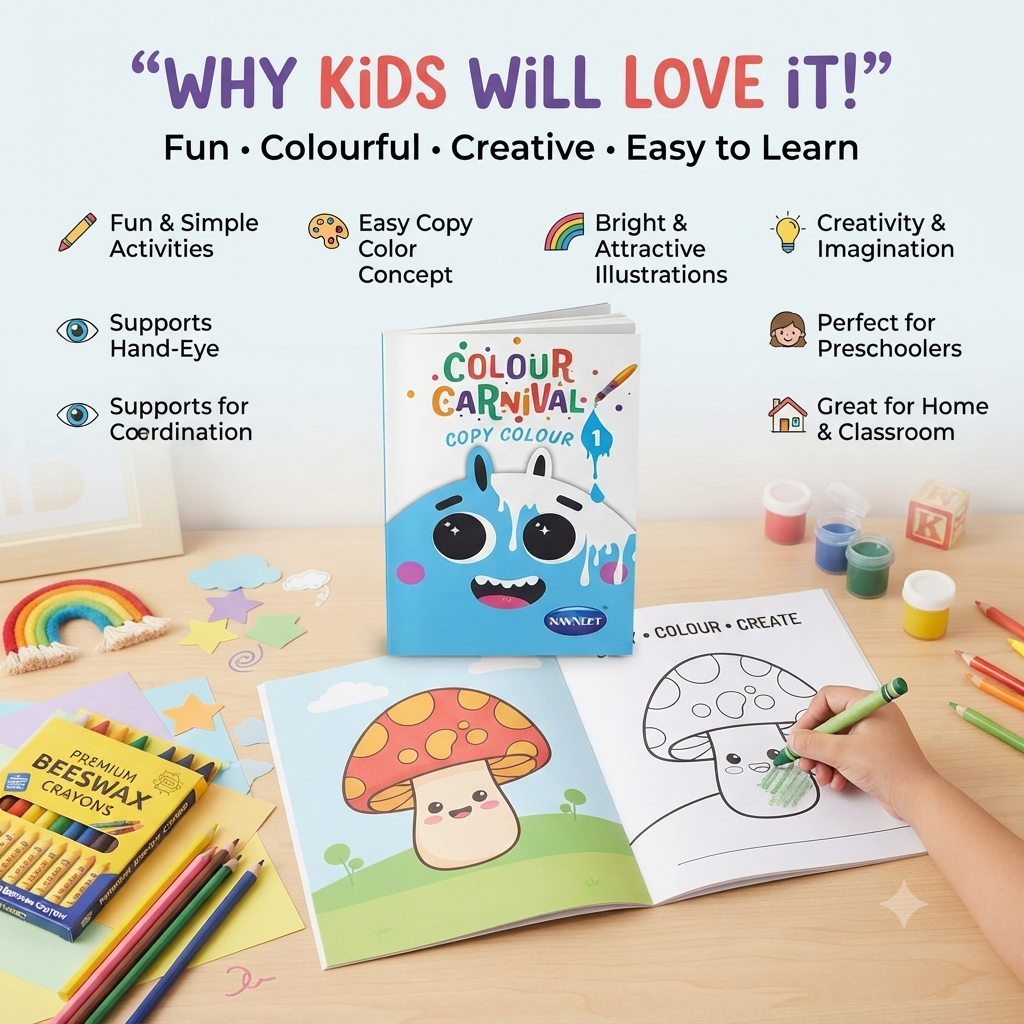 Color Carnival Copy Color Book (1 to 4)