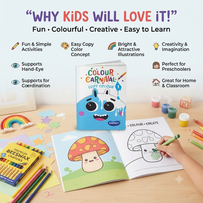 Color Carnival Copy Color Book (1 to 4)