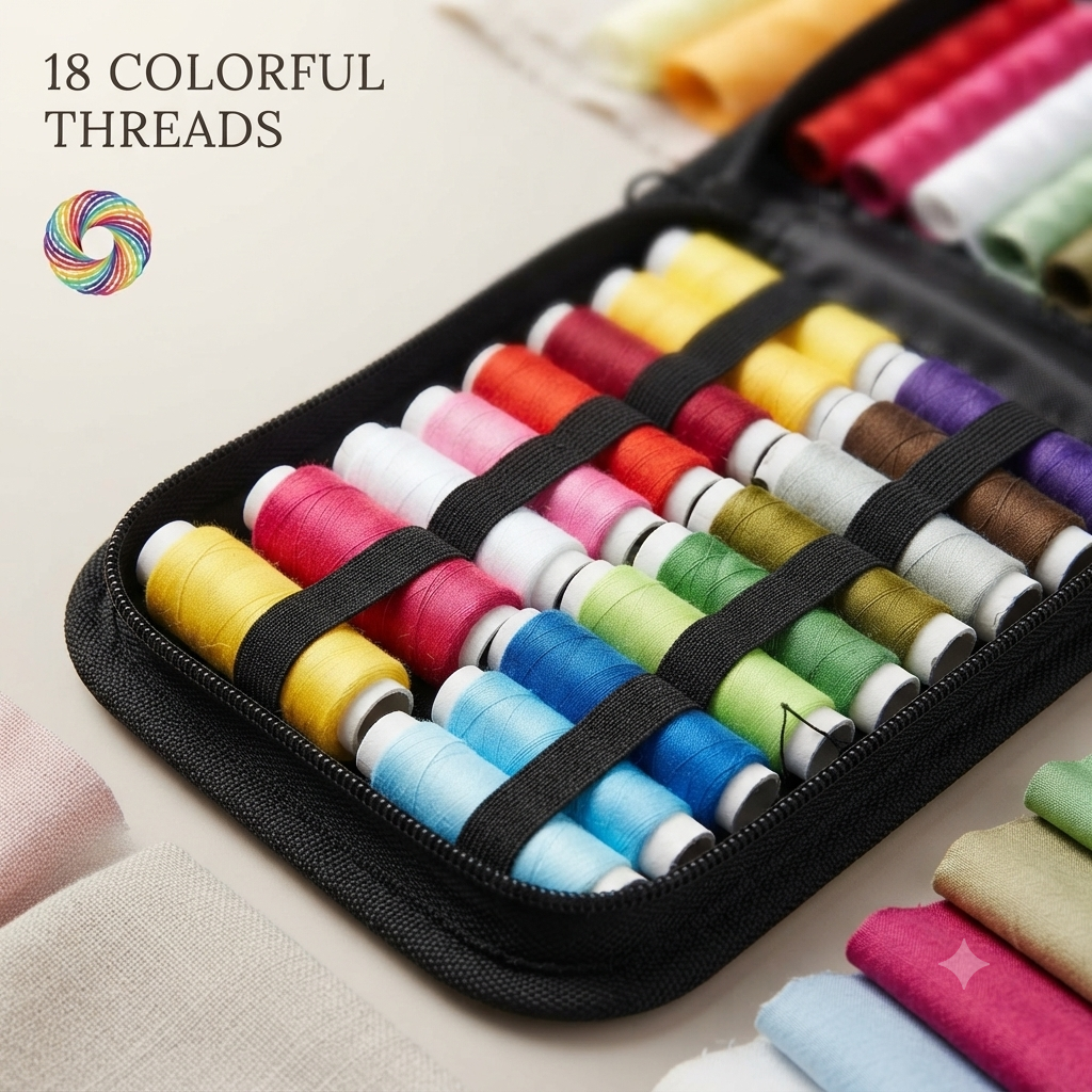 86-Piece Sewing Kit with Zipper Travel Case 🧵