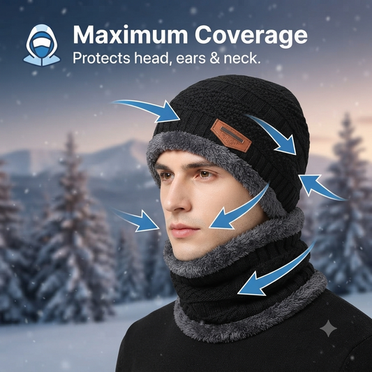 Winter Special Woolen Cap & Muffler Set