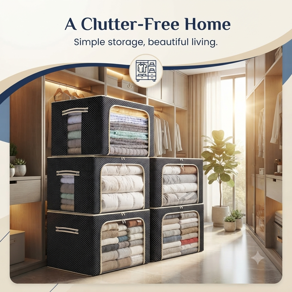 Foldable Storage Organizer Bag