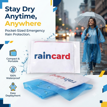Emergency Waterproof Raincoat Pouch 🌧️