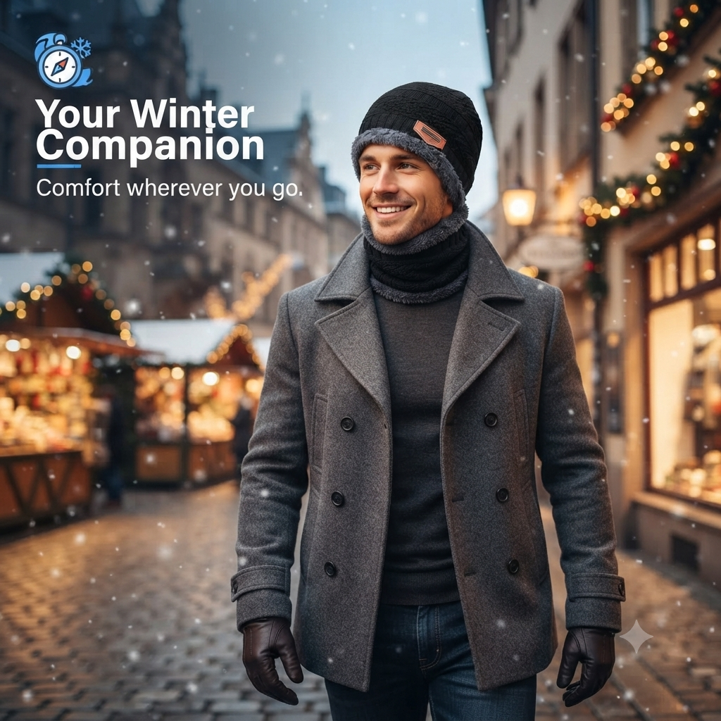 Winter Special Woolen Cap & Muffler Set