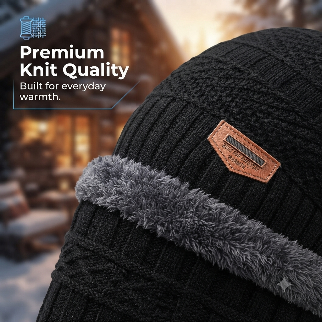 Winter Special Woolen Cap & Muffler Set