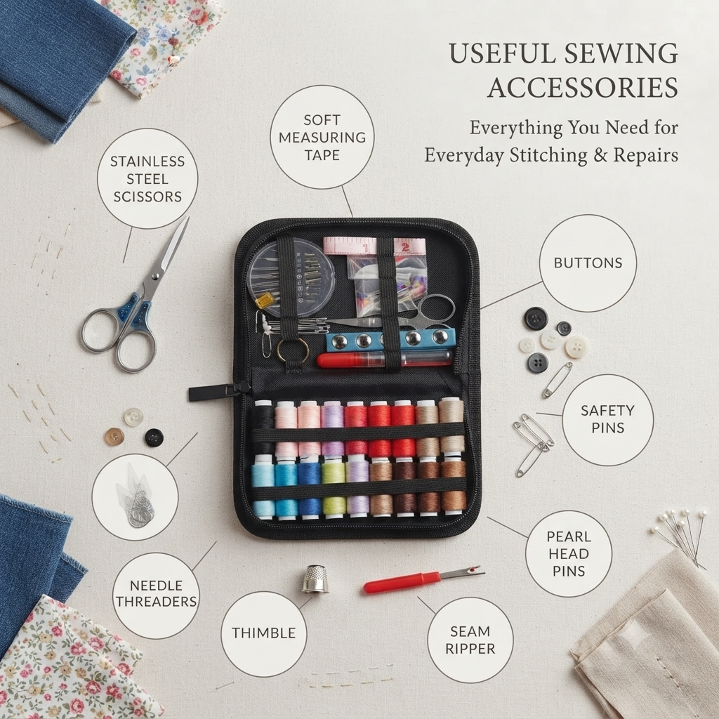 86-Piece Sewing Kit with Zipper Travel Case 🧵